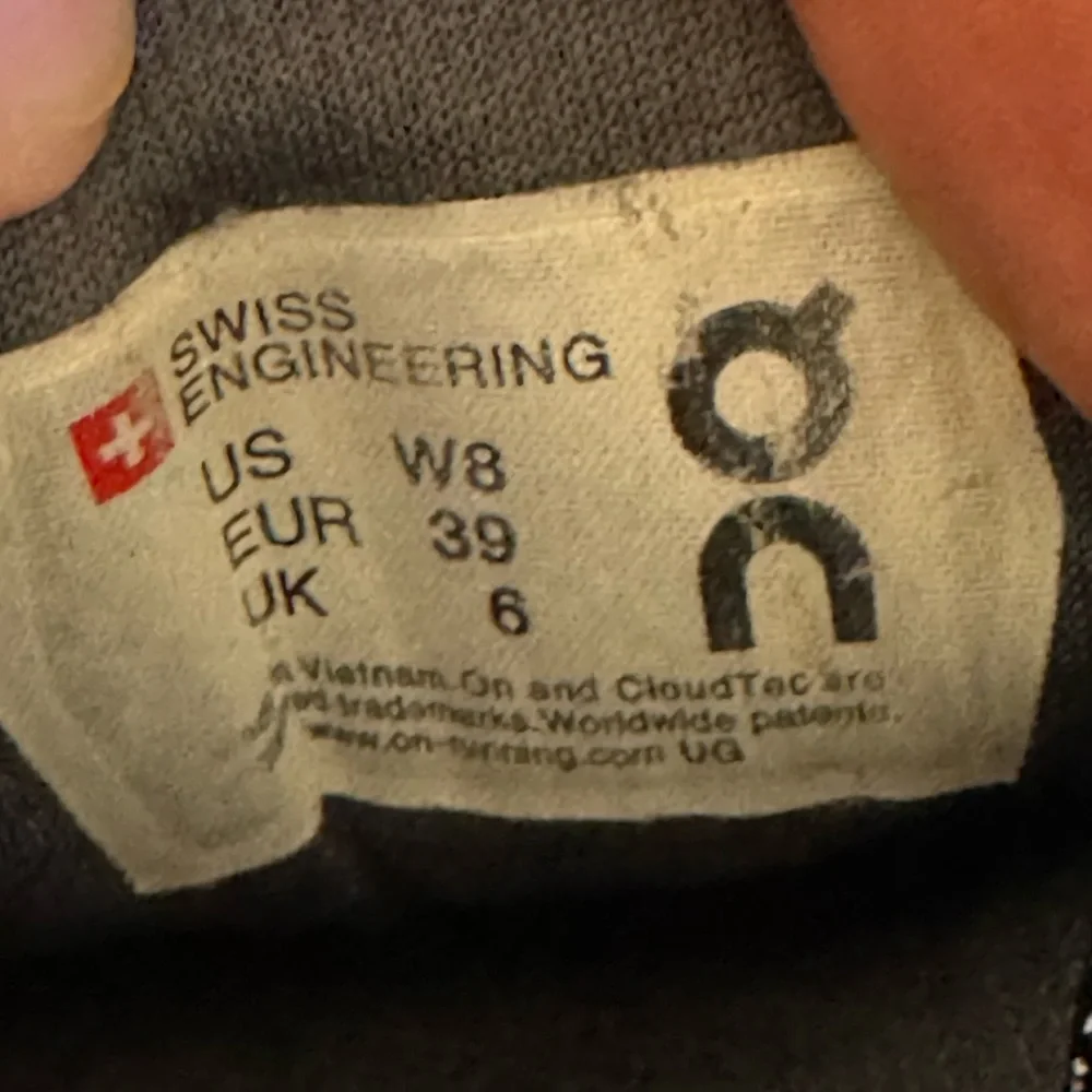 On Running Black Sneakers Womens size 8 - Picture 11 of 16